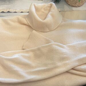Halogen Soft Cream Cowl Neck Sweater